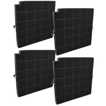 Filtro Vhbw 4x carbón activado compatible con Whirlpool AMC981, AKR971, AKR971IX