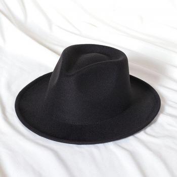Sombreros formales de ala corta en fieltro trilby, diseño británico para hombre y mujer
