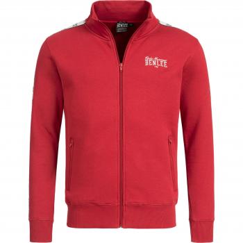 Felpa con zip Benlee Cuningham slim fit rossa
