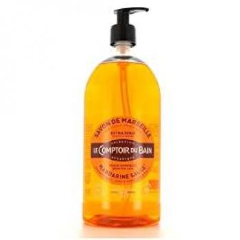 Le Comptoir du Bain Savon de Marseille Extra Doux Mandarine Sauge 1L