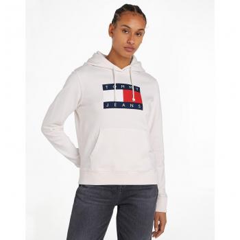 Tommy Jeans - Sudadera de mujer con capucha y bolsillo canguro