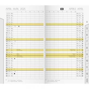 RIDO Terminplaner 2025 Rido Plankalender M-Planer 1M/2S Ersatzkal