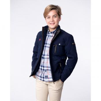 Parka husky acolchado marino para niño Spagnolo