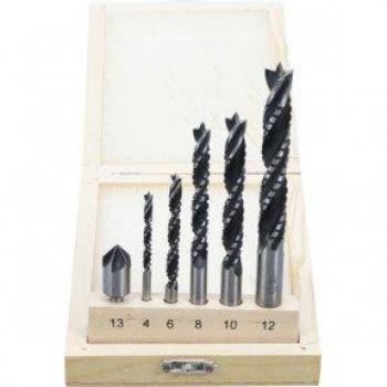 Corone trapano per legno 4 - 12 mm 6 pz