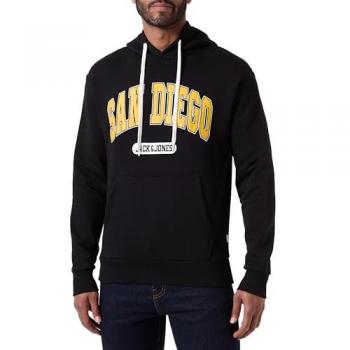 Súper Bradley Varsity de Jack & Jones – Sudadera Negra