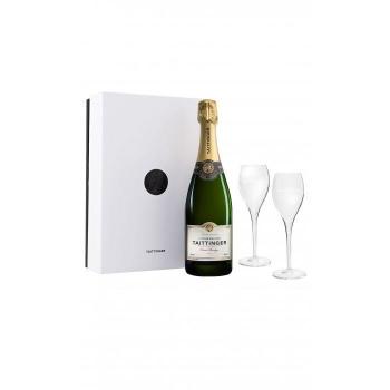 Coffret Prestige Taittinger : 2 flûtes pour un moment d'exception