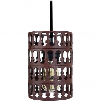 Suspension cylindrique KATHEDRAL métal noir