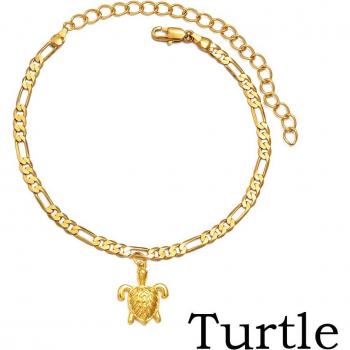 Anniyo Tortoise Anklet for Girls