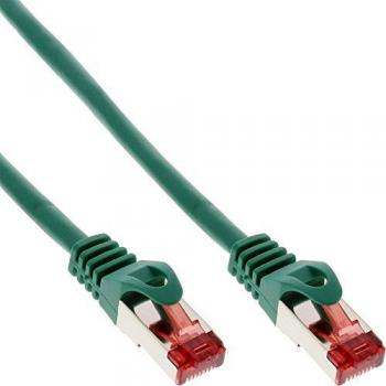 Cavo InLine 76150G Cat6 S/FTP (S‑STP) 0.5 m Verde