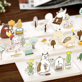 Cartes Fantaisie Animaux de la Forêt