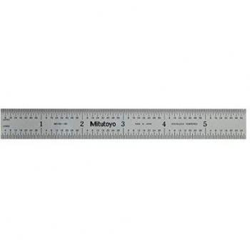 Mitutoyo Chrome-Plated Steel Rule