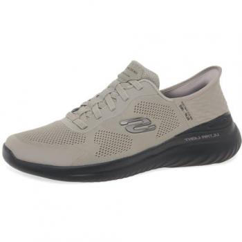 Skechers Pánské Slip-ins: Bounder 2.0 - Emerged v Sedohnedá/Cerná, Velikost 40, Vegan