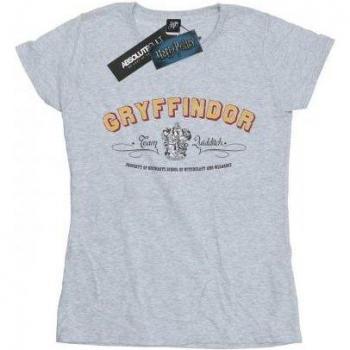 Harry Potter Ladies Gryffindor Quidditch Cotton Shirt