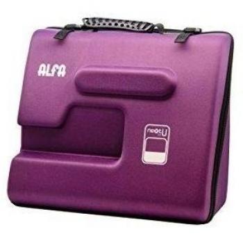 Sac à transporter machine à coudre ALFA – Couleur violet – Poignée confortable et compartiment interne