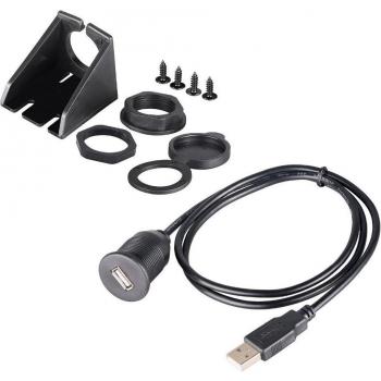 USB Panel Mount Cable for Car, Boat, Motorcycle