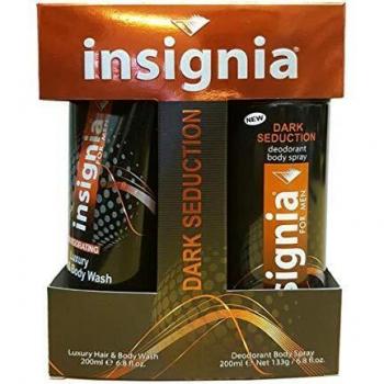Insignia For Men Dark Seduction Deodorant Spray 200ml Set 2 Pieces