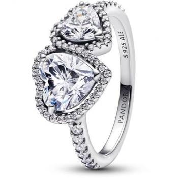 Pandora Sparkling Hearts Double Ring - 50