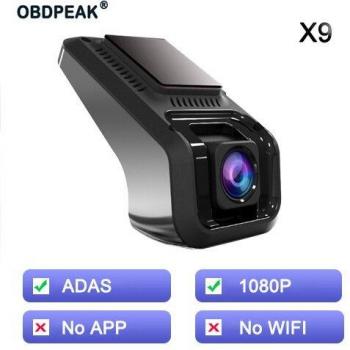 X9 Hidden Smart WIFI Car DVR with ADAS 1080P Mini Camera