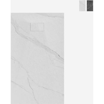 Plato de Ducha Raso de Suelo 120x90 cm – Mármol Blanco