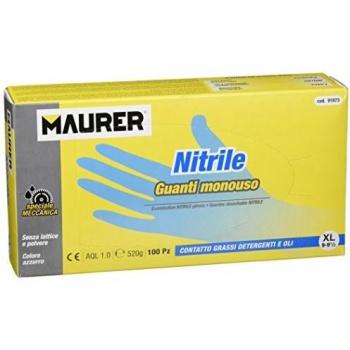 Boîte de 100 gants jetables Maurer nitrile – T9 XL