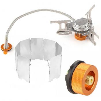 Estufa de Gas Camping con Adaptador