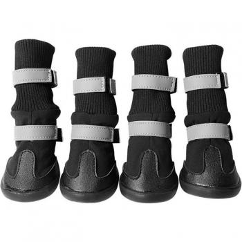 Wear-Resistant Snow Boots for Large Dogs - 4 Piece Set