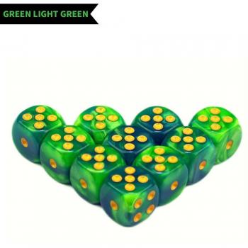 10pcs 16mm Two-Color D6 Acrylic Dice