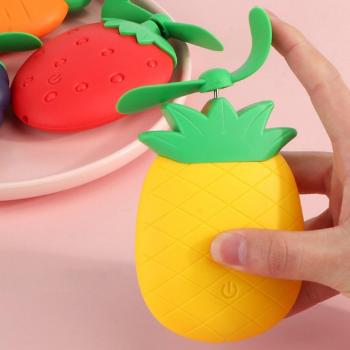 Ventilateur portable fruits avec veilleuse LED