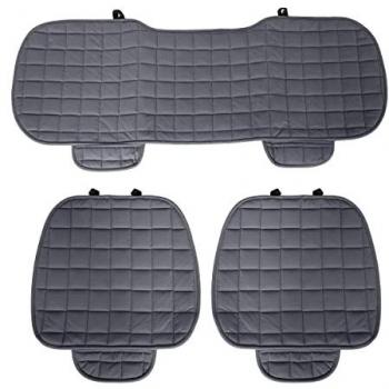 Coprisedile universale auto 3 pezzi, 2 anteriori e 1 posteriore, Grigio