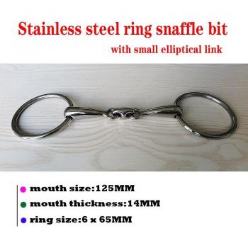 Kupfer‑Ellips‑Ring Träne Edelstahl – Doppelt gebrochene Mundöffnung (SBT0512)