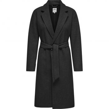 Abrigo Only Trillion gris oscuro melange mujer
