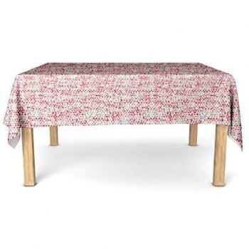 Nydel Nappe coton enduit acrylique PERLE Rouge 160 x 160 cm