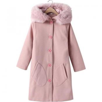 Weoneit Girls' Hooded Winter Overcoat
