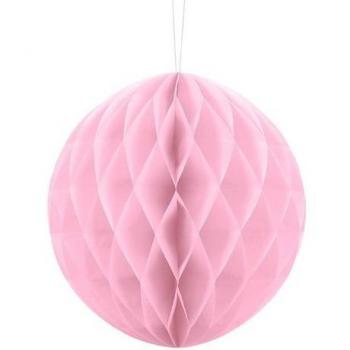 Sfera di Carta Nido d'Api Rosa 20cm