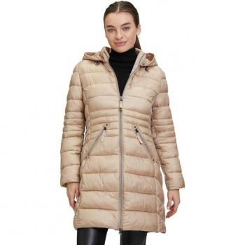 Cazadora 3/4 plumas acolchada con capucha desmontable y pelo para mujer Betty Barclay