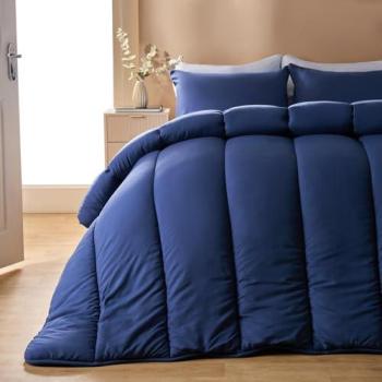 Navy 10.5 Tog King Coverless Quilted Duvet Set