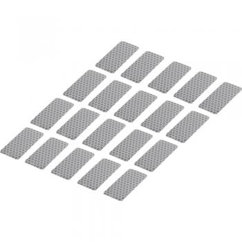 TOOLCRAFT RTS Silver Adhesive Strips 50 mm x 25 mm, Pack of 20