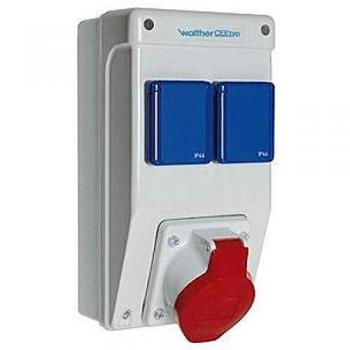 Walther 6570105 Kunststoff-Steckdosenkombination