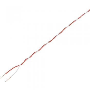 Fil de câblage TRU COMPONENTS SH1998C500 2 x 0.28 mm² rouge, blanc 20 m