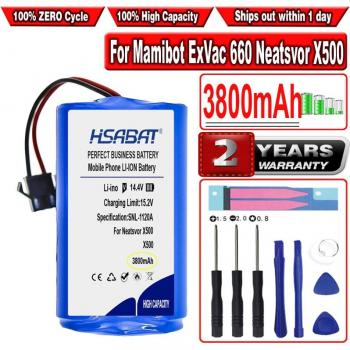 HSABAT 3800mAh Replacement Battery for Neatsvor X500/X600 Robot Vacuum Cleaner