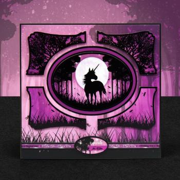 Twilight Kingdom Unicorn Sparkle Hunkydory A4 Topper Set