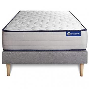 ACTISOM - Kit Rete E Materasso Matrimoniale Actilatex Form 80x190cm - Spessore : 22cm - Lattice E Memory Foam - Rigido