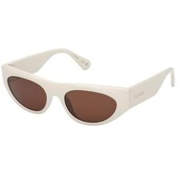 MAX&Co. MO0147 25E Womens' Cat‑Eye Sunglasses – Injected Ivory Brown, 50 mm