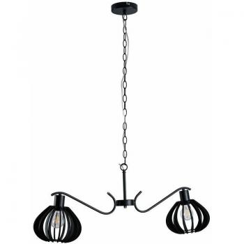 Lampada Sospensione Keter 102 Rona Wire Frame 99cm – Nera/Oro