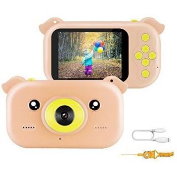 Pink Rechargeable 12MP Kid's Camera