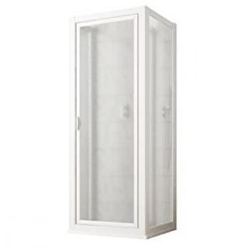 Box doccia 3 lati battente 70x80x70 cm h 185 in acrilico mod. Sigma Trio