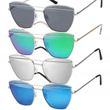 Occhiali da sole farfalla donna One Size blu