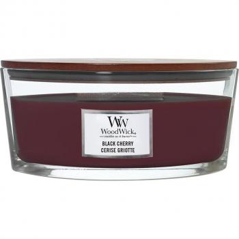 Woodwick Black Cherry Ellipse Jar Candle