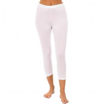 Kisses&Love Low-Rise Leggings aus Bambus mit Trimm 804 Weiß S