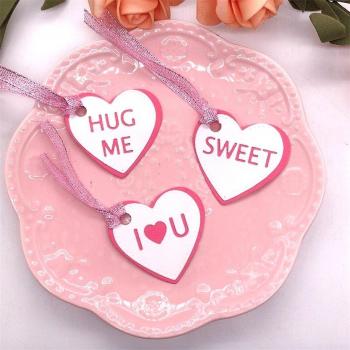 KSCRAFT Conversation Hearts Stencils for Scrapbooking